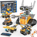 5in1 STEM Robot Building Kits for Kids 6-12 App &amp Remote Control STEM Dinosaur Tank Robot Building Toys for Kids 899Pcs DIY Science Building Sets Erector Sets for Boys Girls Birthday Xmas Gifts
