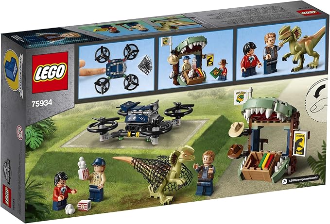 LEGO Jurassic World Dilophosaurus on The Loose 75934 Building Kit (168 Pieces)