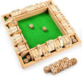 ropoda Shut The Box Game Upgraded 12 Numbers Wooden Board Games for Adult and Kids Shut The Box Dice Game -Addition Training Fun for Family Game Night