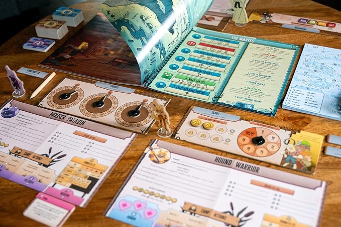 Plaid Hat Games Freelancers Board Game - Dive into a Post-Apocalyptic Gig Economy! Narrative Adventure Game Fantasy RPG Game Ages 14+ 3-7 Players 90 Minute Playtime