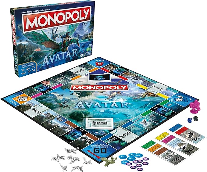 Monopoly: Avatar Edition Board Game for Ages 8 and Up Family Games for 2 to 6 Players Kids Games