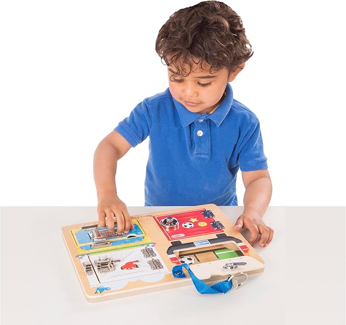Melissa &amp Doug Locks and Latches Board Wooden Educational Toy