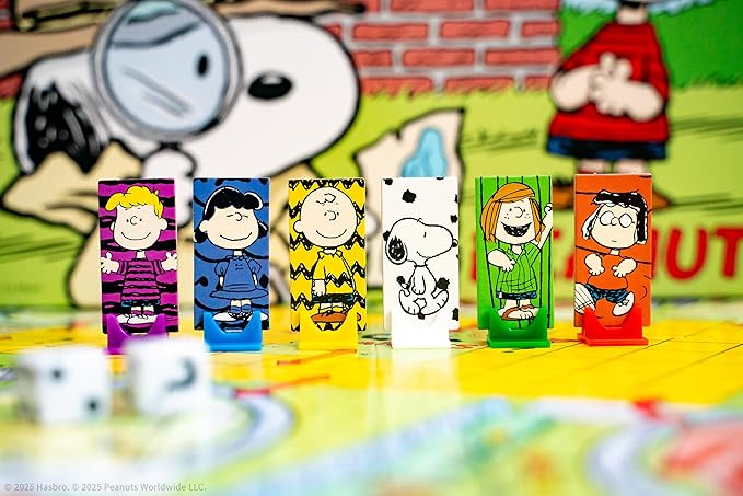 CLUE: Peanuts Board Game Solve The Mystery of Linus's Missing Blanket with Charlie Brown Snoopy &amp Friends Explore Iconic Locations Like Lucy’s Booth &amp Charlie’s House Officially Licensed