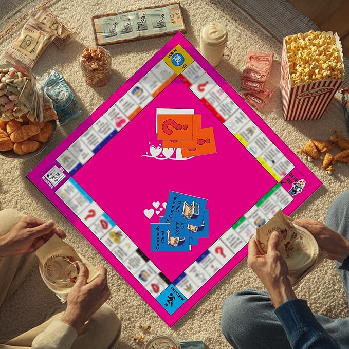 Couple Opoly Board Game for AdultsFun Romantic Board Game with Conversation Cards for Date Night Gifts for Boyfriend Girlfriend Husband Wife 18+