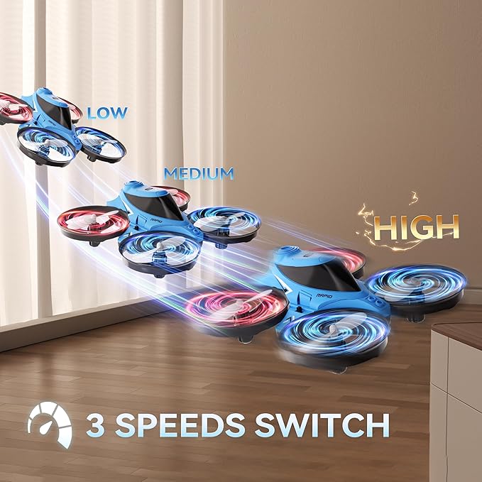 XOS Mini 3 in 1 Indoor &amp Outdoor Remote Drone RC Airplane Plane RC Quadcopter Multirotor Helicopter RC Car &amp RC Boat with Auto Hovering 3D Flips Headless Mode for Kids Birthday Gifts