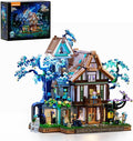 Sylvan-Inn Treehouse Lighting Building-Bricks-Set - 3120 Pcs Elf Hotel Cabin Collection Tree House LED Light Set for Adults and Retro House Collectors