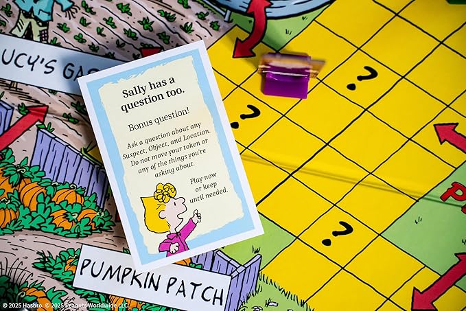 CLUE: Peanuts Board Game Solve The Mystery of Linus's Missing Blanket with Charlie Brown Snoopy &amp Friends Explore Iconic Locations Like Lucy’s Booth &amp Charlie’s House Officially Licensed