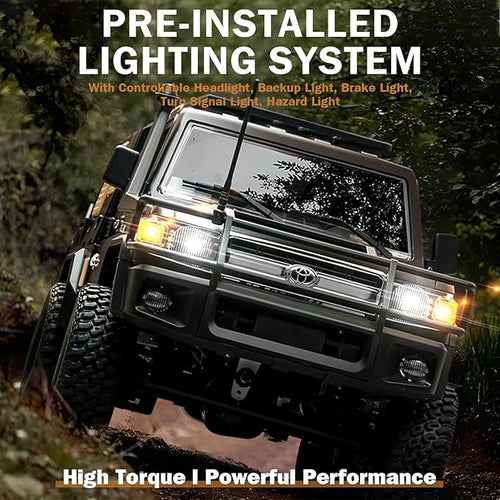1/12 RC Rock Crawler MN-82S Toyota LC79 RC Pickup Truck 2.4GHz RC Rock Crawler 4x4 Remote Control Off Road Car RTF with Upgraded Chassis Hobby Grade Toy Gifts for Adults