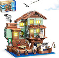 Fisherman's Wharf House Mini Bricks Building Kit Ideas Creative Architecture Building Toys Birthday Gift for Adult Boys Girls -2046 Pieces (Not Compatible with Lego Set)