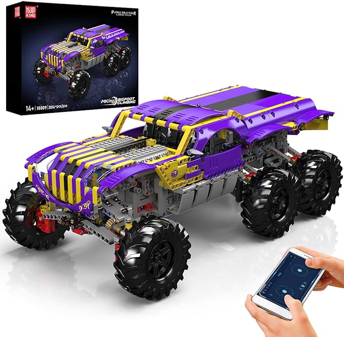 Mould King 18009 Off-Road ATV Building Blocks Set APP &amp Remote Control Monster Truck Model Kit STEM Engineering Climbing Racing Car Toy Collectible Gift for Adult (2014+ Psc)