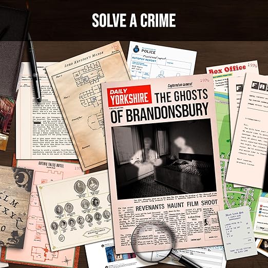 PROFILER - The Ghosts Of Brandonsbury : Discover the secrets of a doomed hotel – Murder Mystery Games for Adults – Individuals Date Night Family Night