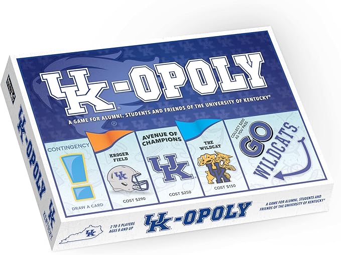 Late for the Sky University-Themed Opoly Board Game 2-6 Players Family Party Strategy Tokens &amp Campus Locations Gift for Students Alumni and Fans