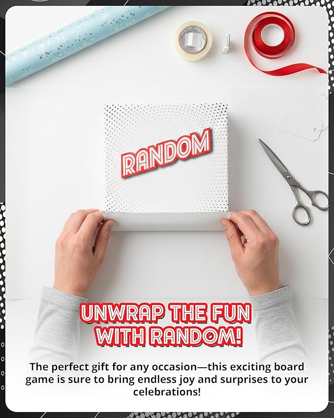 Random Spinner-Based Word Challenge Board Game for 18+ Funny Games Creative Strategy Party Game Spins Creative Wordplay and Card Actions Funny Gen Z College Party Group Player 2–8 Players