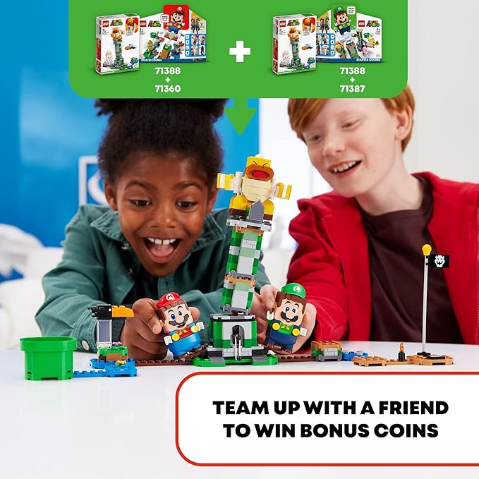 LEGO Super Mario Boss Sumo Bro Topple Tower Expansion Set 71388 Building Kit Collectible Toy for Kids New 2021 (231 Pieces) Multicolor