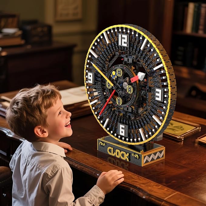 Mould King Cyberpunk Grand Clock Building Set 10160 3675+ PCS Motorized DIY Clock Model with Mechanical Gears APP Control &amp Real-Time Display Advanced Engineering Toy for Adults &amp Teens 14+