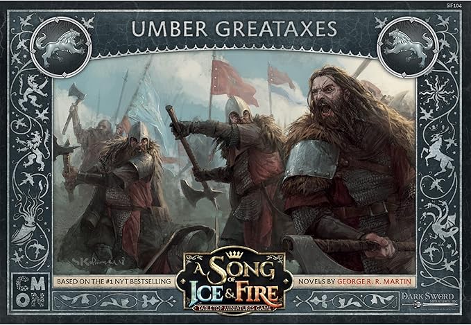 CMON A Song of Ice and Fire Tabletop Miniatures Game Umber Greataxes Unit Box (Multilingual Edition) - Strategy Game for Adults Ages 14+ 2+ Players 45-60 Minute Playtime Made by CMON