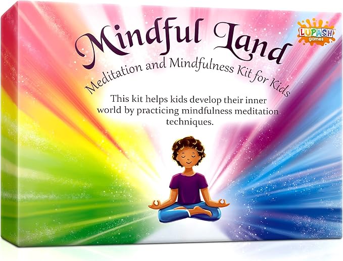 Mindful Land Mindfulness Cards - Positive Affirmations for Kids' Stress Reduction - Meditation Cards Calming Therapy Tool - Daily Mindfulness for Kids' Development
