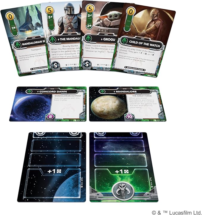 Asmodee Star Wars: The Deckbuilding Game: Mandalorian Faction Pack - Play as The Mandalorian Bounty Hunters &amp Troopers Strategy Game for Kids &amp Adults Ages 12+ 2 Players 30 Minute Playtim