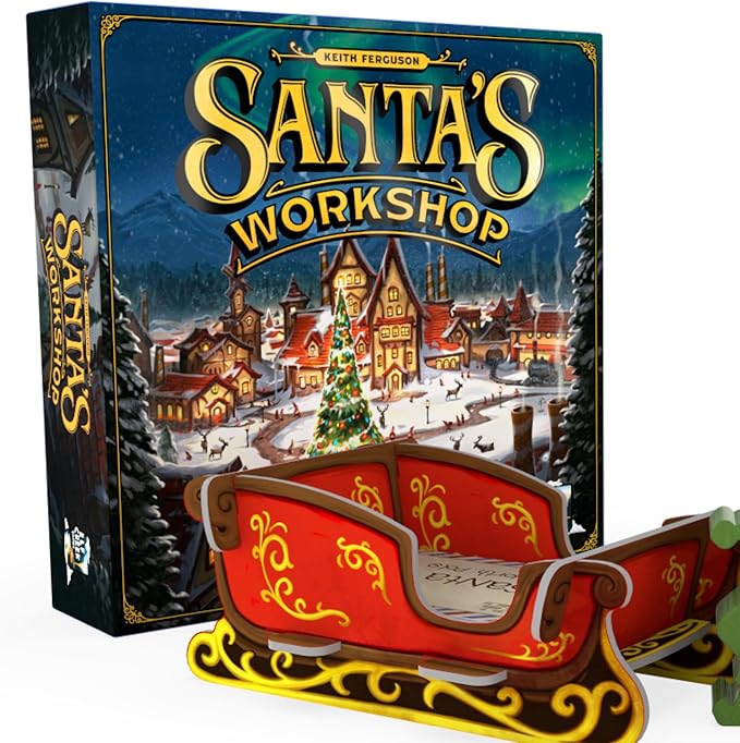 Santa's Workshop Standard Edition (2nd Ed) - Christmas-Themed Board Game by Elf Creek Games for Adults &amp Families Fun Holiday Strategy Game Worker Placement Game for 2-5 Players 30-60mins Gamep