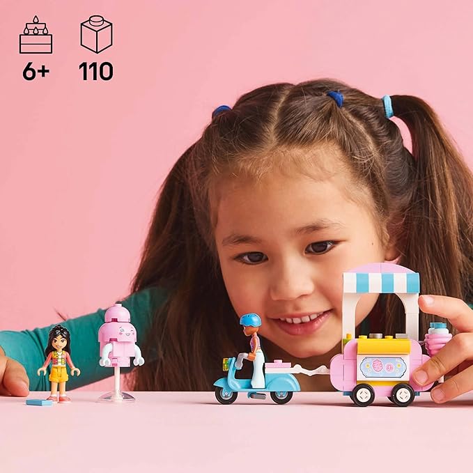 Lego 42643 Friends Cotton Candy Shop Toy Birthday Gift Blocks Educational Girls Boys Children 6 Years 7 Years 8 9 Years Old Pretend Play Pretend Play Play