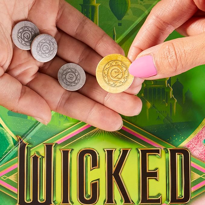 Monopoly Wicked Edition Board Game | Inspired by The Motion Picture | Ages 8+ | 2 to 6 Players | 30 Mins. | Family Games for Kids Teens and Adults