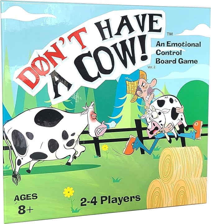 Don't Have a Cow A CBT Therapy Game for Kids from The Creator of Don't Go Bananas - Play Therapy Toys Counseling Games - Version 2