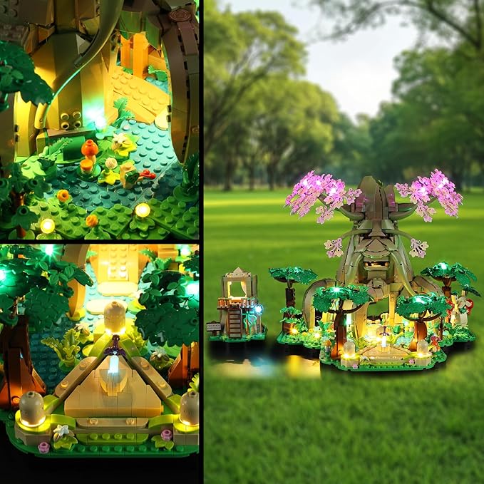 Vaodest LED Light for Lego 77092 Great Deku-Tree 2-in-1 SetDesign and Configuration Compatible with Model 77092(LED Light Only Not Building Block Kit)