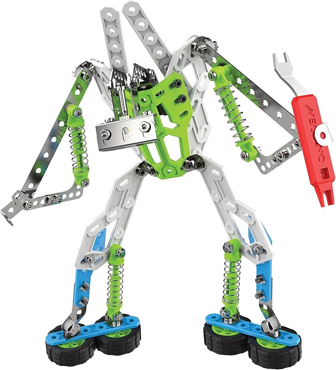 Meccano Action Springs Innovation Set STEAM Building Kit for Kids Aged 10 and Up