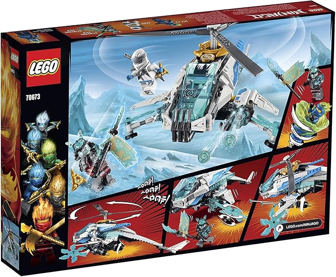 LEGO NINJAGO ShuriCopter 70673 Kids Toy Helicopter Building Set with Ninja Minifigures and Toy Ninja Weapons (361 Pieces)