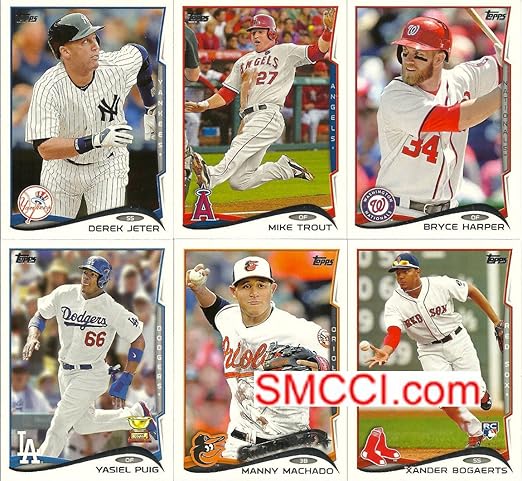 COMPLETE 2014 TOPPS SERIES ONE BASBALL CARD SET 330 HAND COLLATED