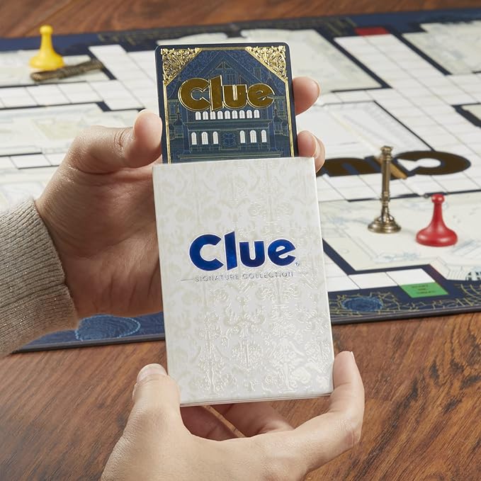 Hasbro Gaming Clue Board Game Signature Collection Premium Packaging and Components Family Games for Kids and Adults Mystery Games for 2 to 6 Players