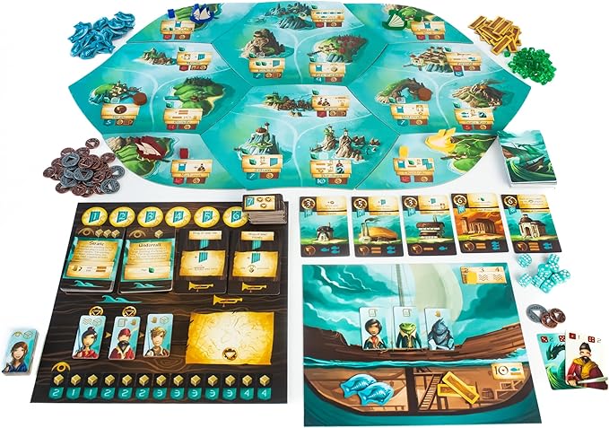 Islebound Emerald Edition | Red Raven Games | Exploration Board Game | 2-4 Players | Ages 12+