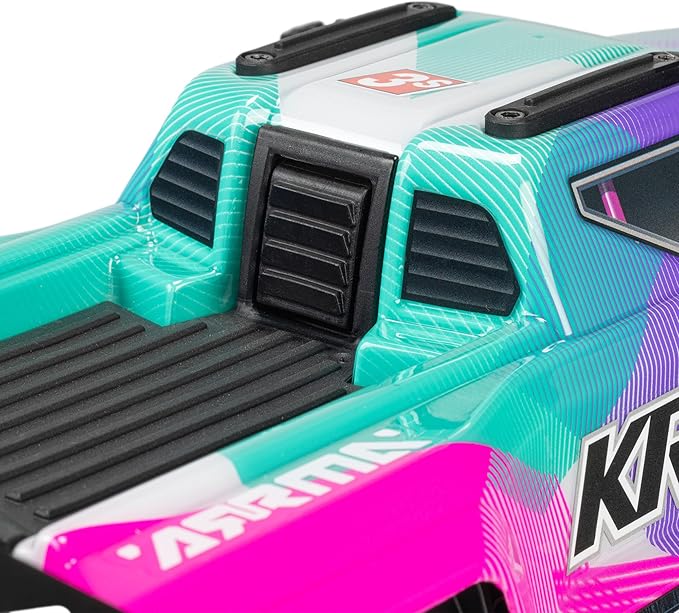 ARRMA 1/16 Mini Kraton 3S DSC 4X4 RTR Brushless Speed Truck (3S Battery &amp Charger Included) Teal/Pink ARA2508ST2