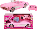 Barbie Hot Wheels RC Corvette from the Movie Full-Function Remote-Control Toy Car Holds 2 Dolls