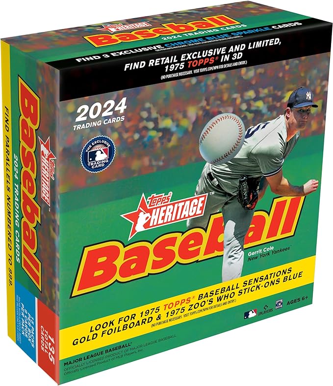 Topps 2024 Heritage Baseball Retail Monster Box - 15 Packs per Box