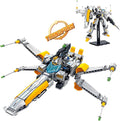 SEMKY Space Series FX1 Spacecraft (Variable Robots) MOC Building Blocks Set (704Pieces) Space Model Gifts for Kid and Space Fans