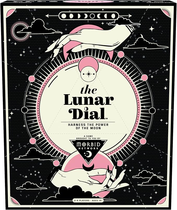 Morbid The Lunar Dial Game - Alter The Phases of The Moon Strategy Game Based on True Crime Podcast Morbid 2-4 Players Age 14 and Up