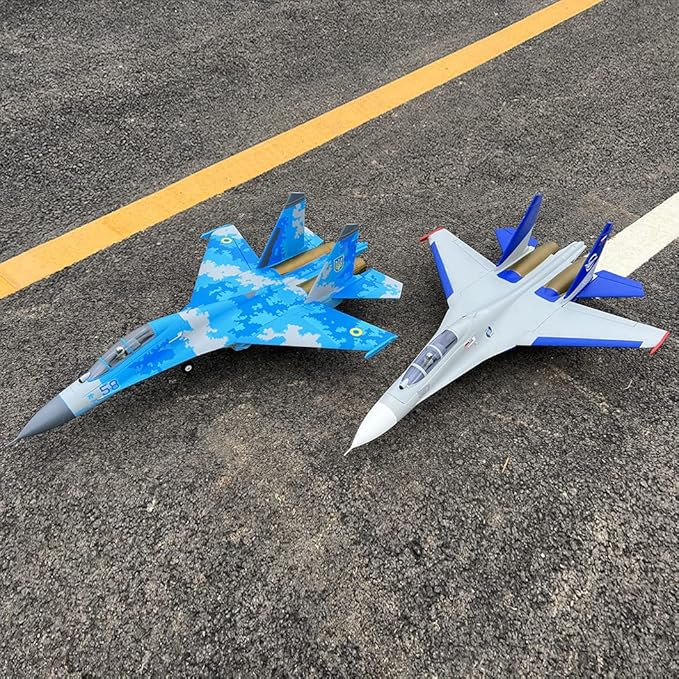 Su-27 Twin 50mm EDF 4S ducted Fan Jet (Camo Blue-PNP-Transmitter Receiver or Battery not Included)