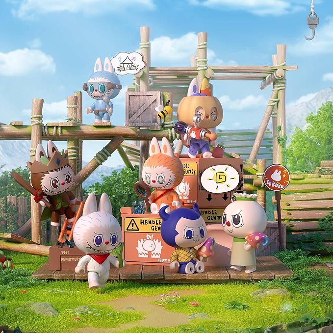 POP MART The Monsters Forest Secret Base Series Blocks-Juice Maker Labubu Building Toy Set Interactive Building Toy for Kids Boys and Girls
