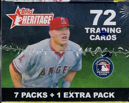 2019 Topps Heritage Baseball Blaster Box (8 Packs/9 Cards)