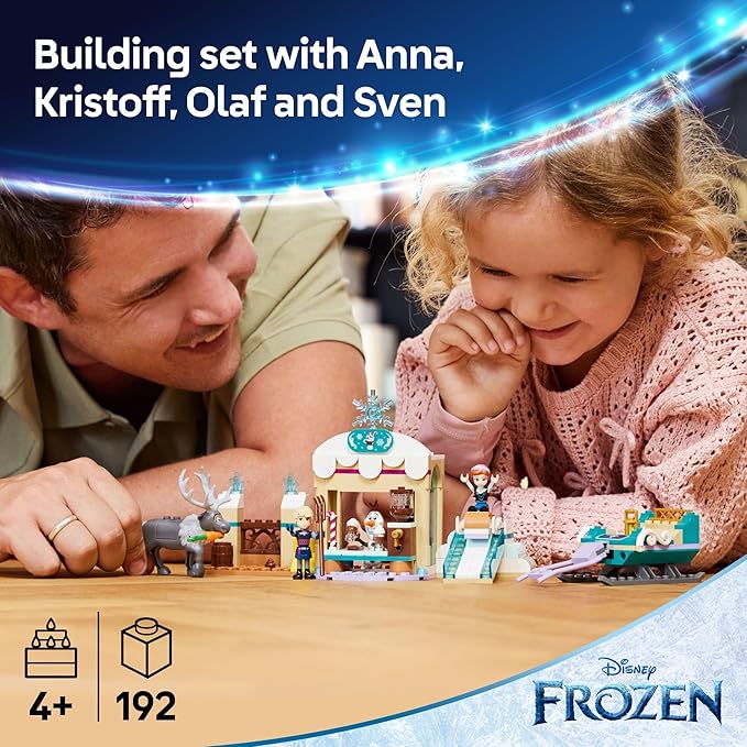 LEGO Disney Frozen Anna's Sleigh Adventure Building Toy Set - Frozen Toy for Toddlers with 2 Disney Princess Minidolls - Learning and Educational Set for Girls &amp Boys Ages 4+ - 43256