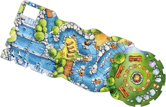 Meadow Downstream Board Game EXPANSION | Strategy Adventure Nature Fun Family for Adults and Kids Ages 10+ 1-4 Players Avg. Playtime 60-90 Minutes Made by Rebel(REBMEAD3)