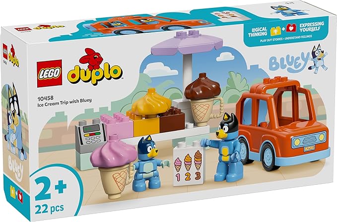 Lego 10458 Bruy and Ice Cream Toy Birthday Present Blocks Education Boys Girls Kids 1.5 Years 2 Years 4 Years Toddlers Animals Creatures Figures Goods Games