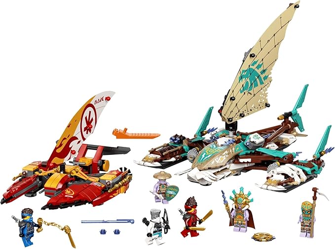 LEGO NINJAGO Catamaran Sea Battle 71748 Building Kit Ninja Playset Featuring Catamaran Toys and NINJAGO Kai Jay and Zane Best Gift for Kids Who Love Creative Play New 2021 (780 Pieces)