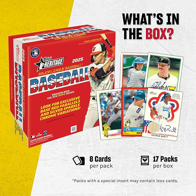 2025 Topps Heritage Baseball - Mega Box