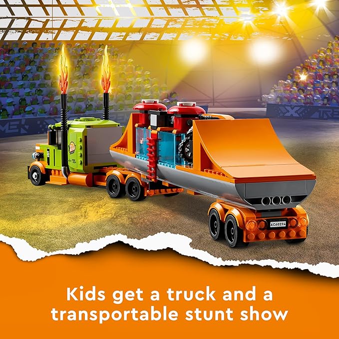 Lego City Stunt Show Truck 60294 Building Kit (420 Pieces)