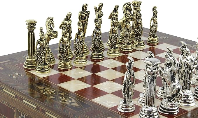 11 Inches Custom Chess Set - Personalized Chess Set - Gift Idea for Son Husband Father and Anyone for Birthday Anniversary and Any Occasion 2 players