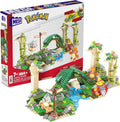 MEGA Pokemon Action Figure Building Toy Jungle Ruins with 464 Pieces Motion and 3 Characters Cubone Charmander Omanyte Gift Idea for Kids