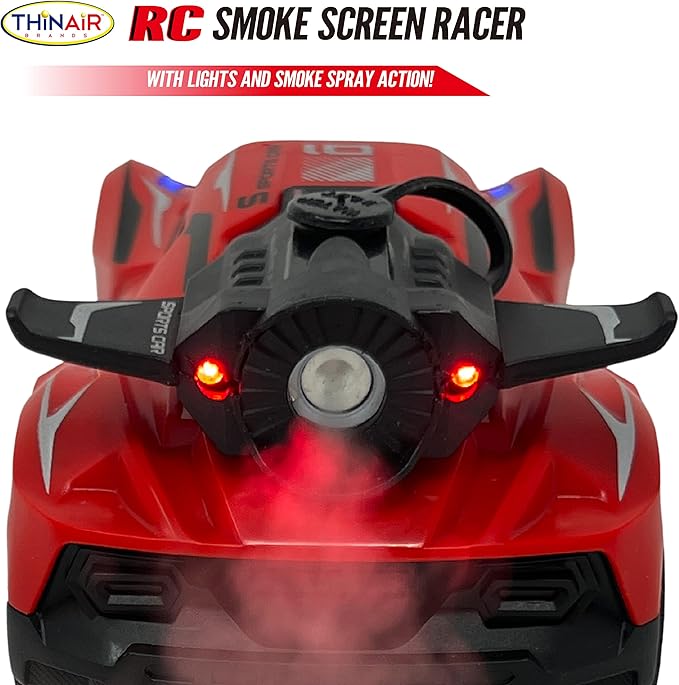 Nature Bound Remote Control Car Smoke Screen Racer 2.4 GHz RC Vehicle with Spraying Mist &amp Light for Kids Sport Racing Hobby Toy for Boys &amp Girls