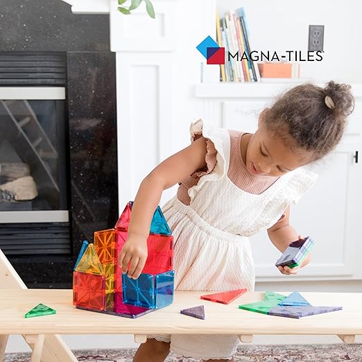 MAGNA-TILES Classic 32-Piece Magnetic Construction Set The ORIGINAL Magnetic Building Brand